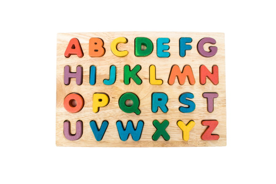 Wooden Capital Letters Puzzle