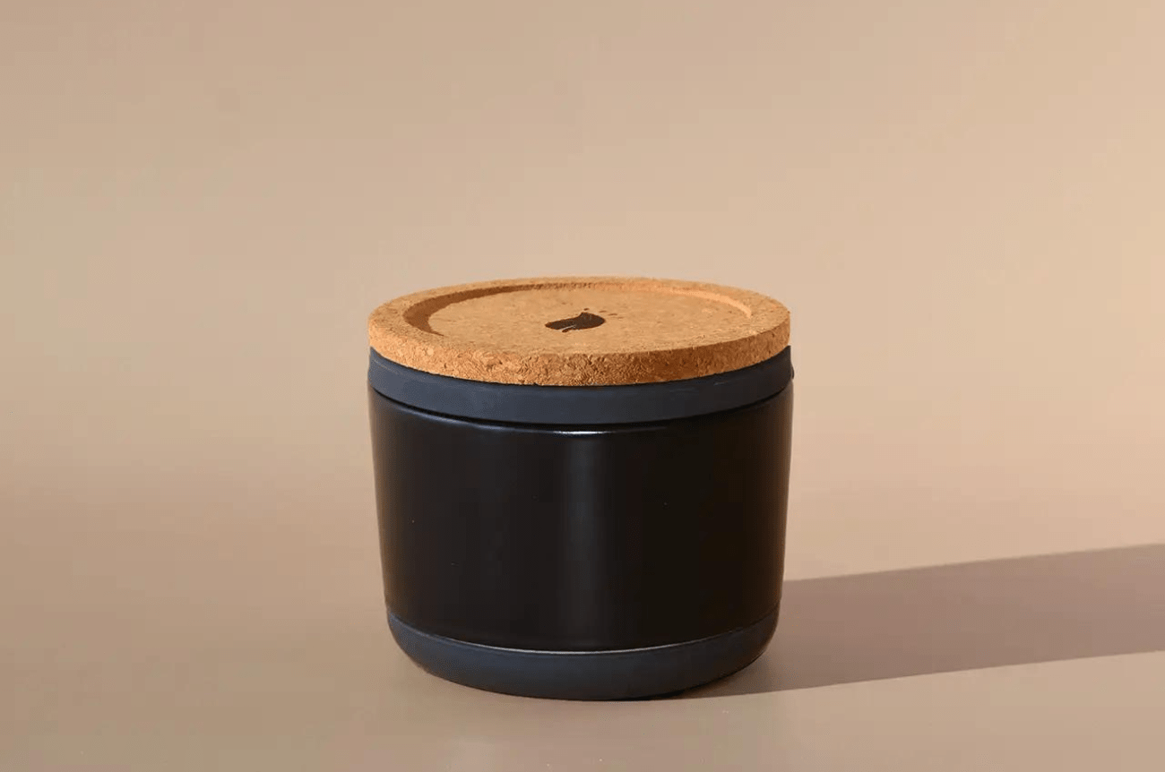 Arbor Made Black Reusable Candle Jar