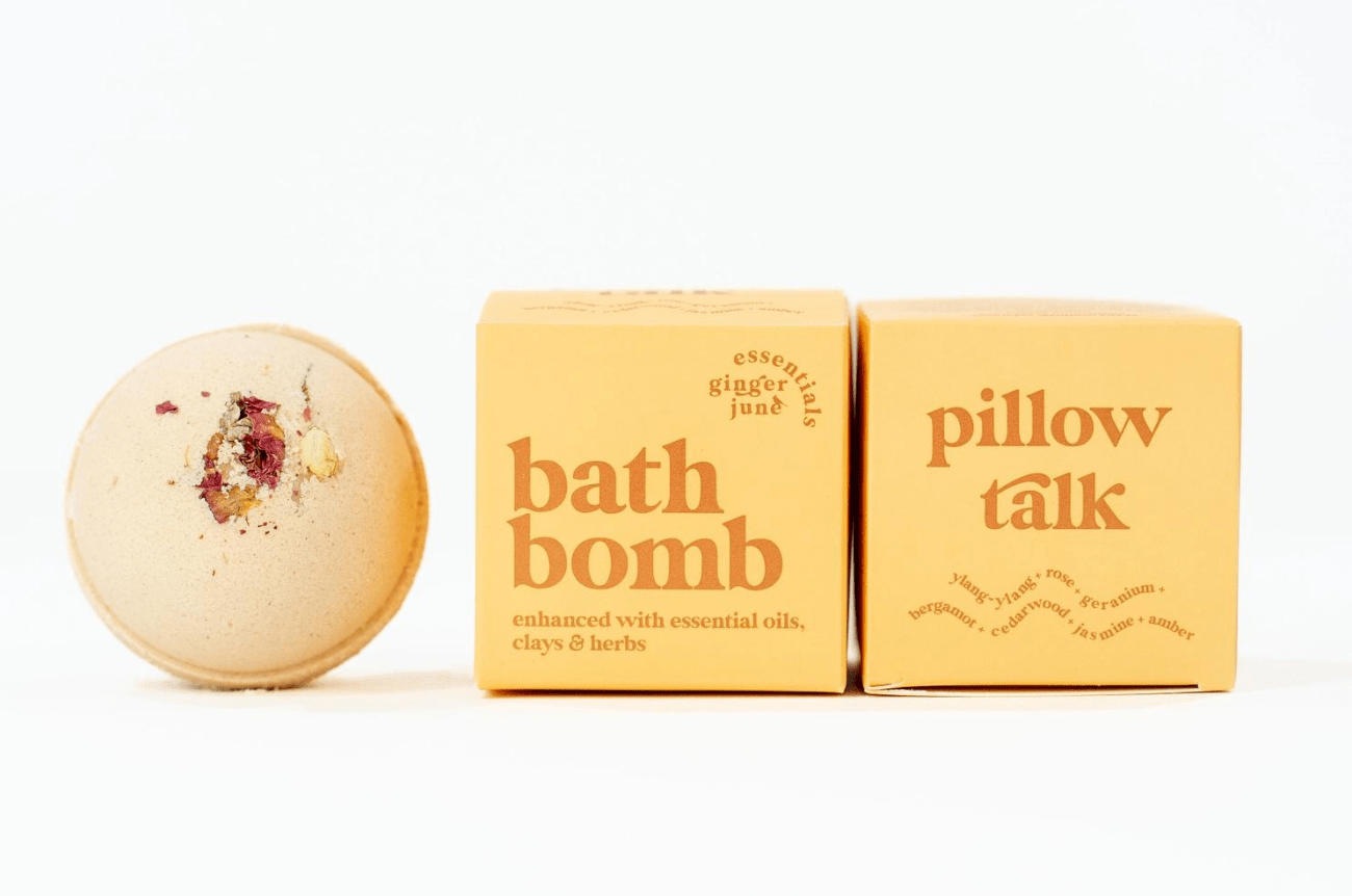 Ginger June Candle Co. Pillow Talk Botanical Bath Bomb