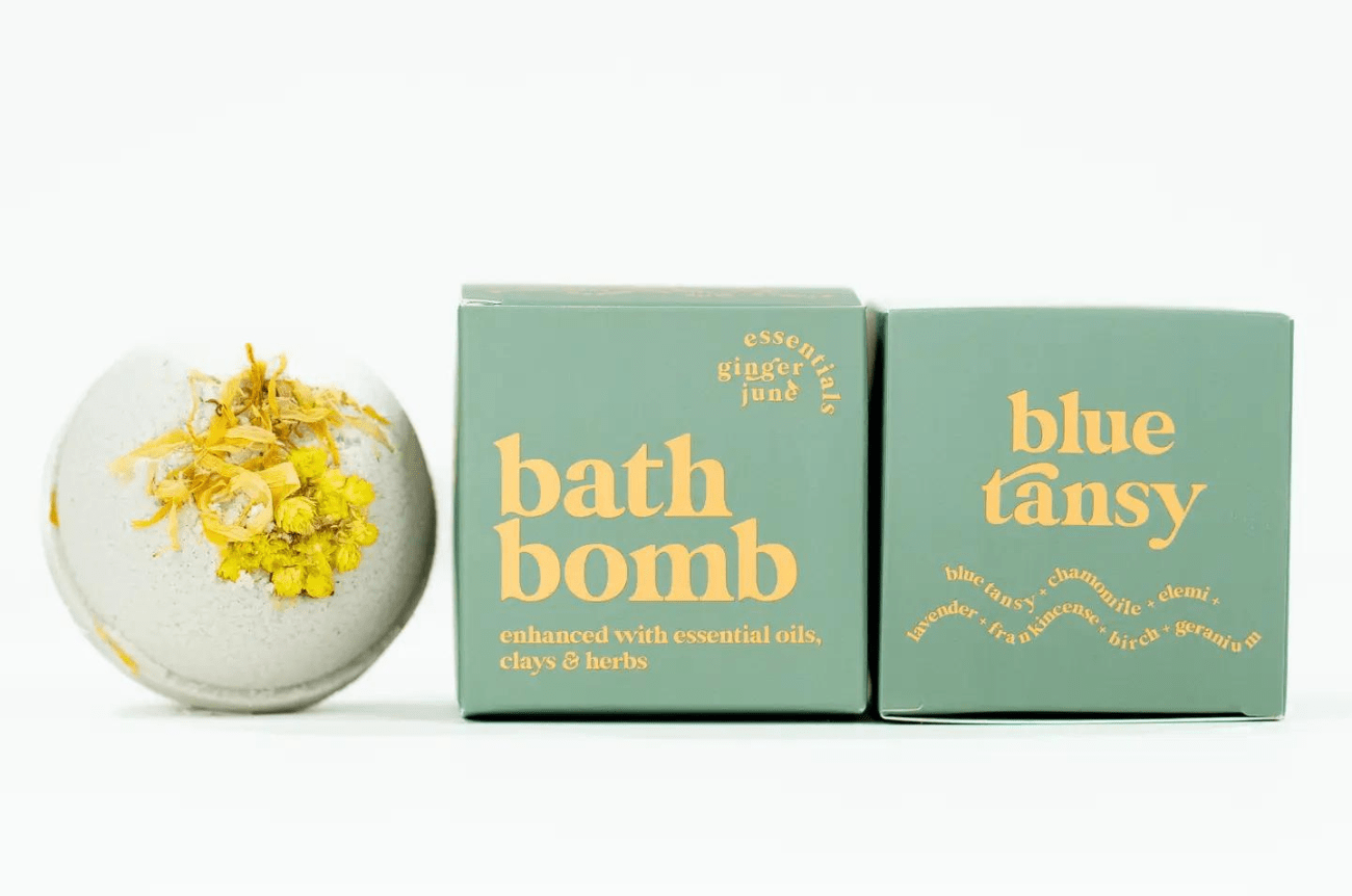 Ginger June Candle Co. Tansy Botanical Bath Bomb