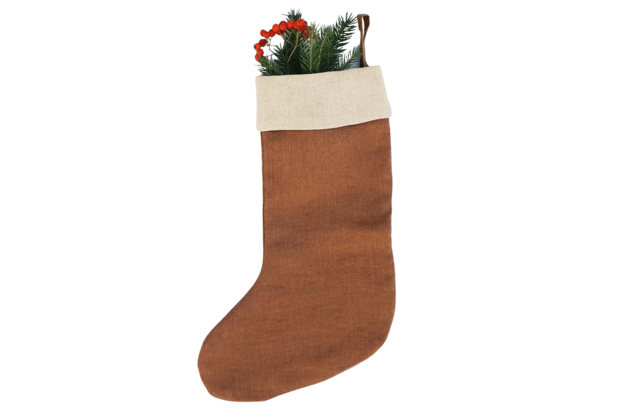 MagicLinen Cinnamon Zero-Waste Christmas Stocking