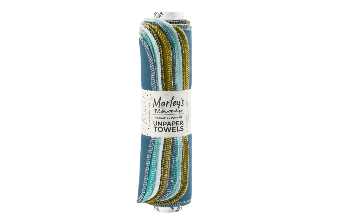 Marleys Monsters Oceanic Rolled Unpaper Towels Set - 12 pack over Kraft Tube