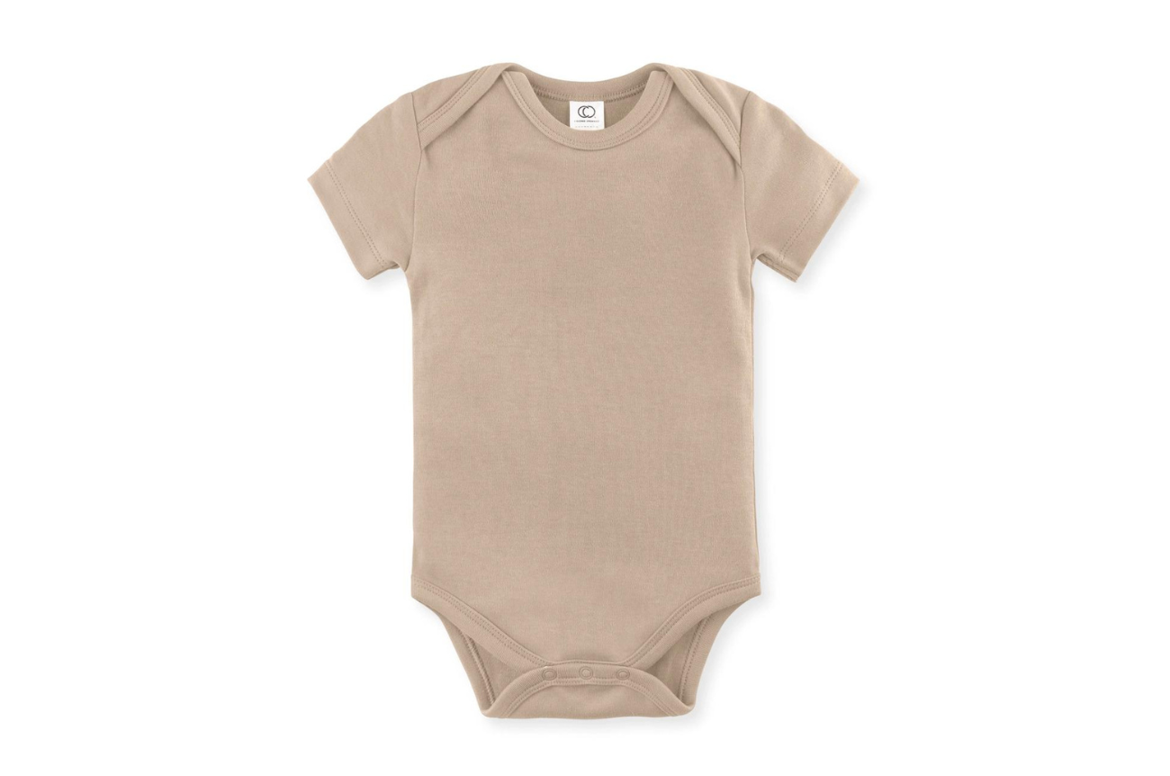 Organic Cotton Short-Sleeve Baby Onesie