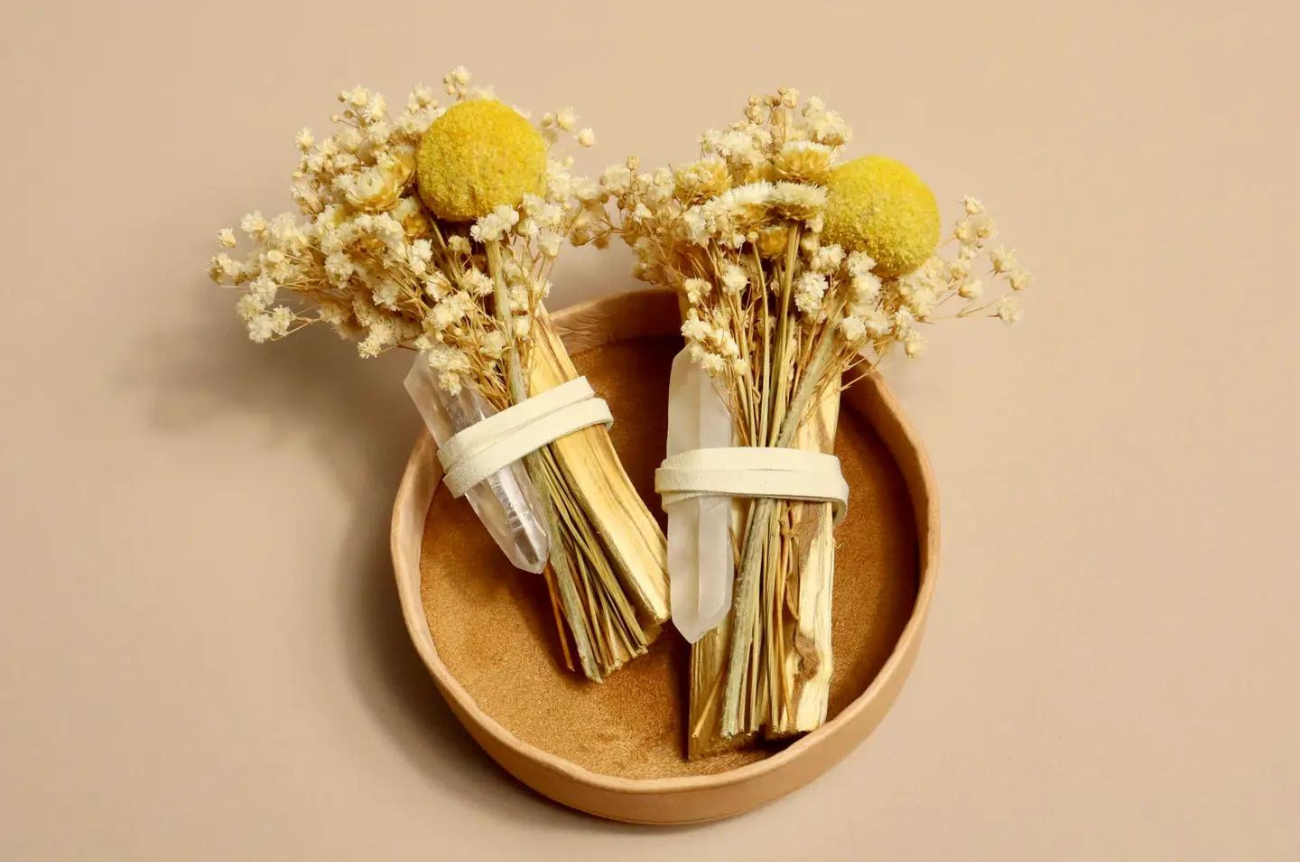 Peruvian Palo Santo + Quartz Crystal