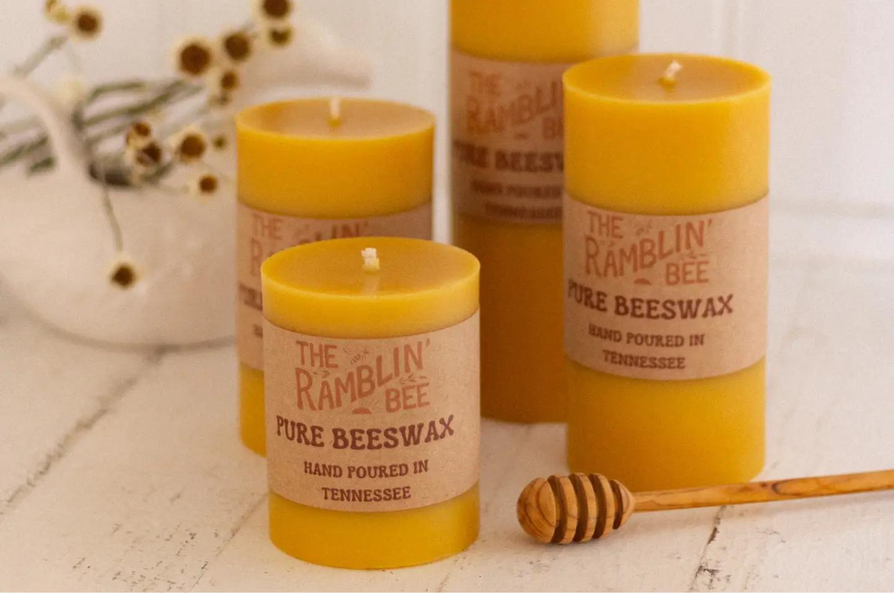 Beeswax Pillar Candle