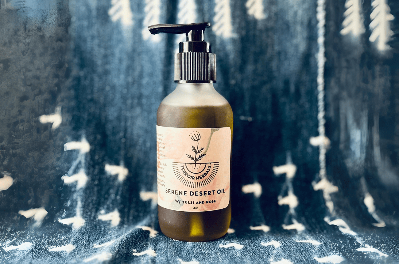 Terroir Herbals Serene Desert Tulsi Rose Body Oil