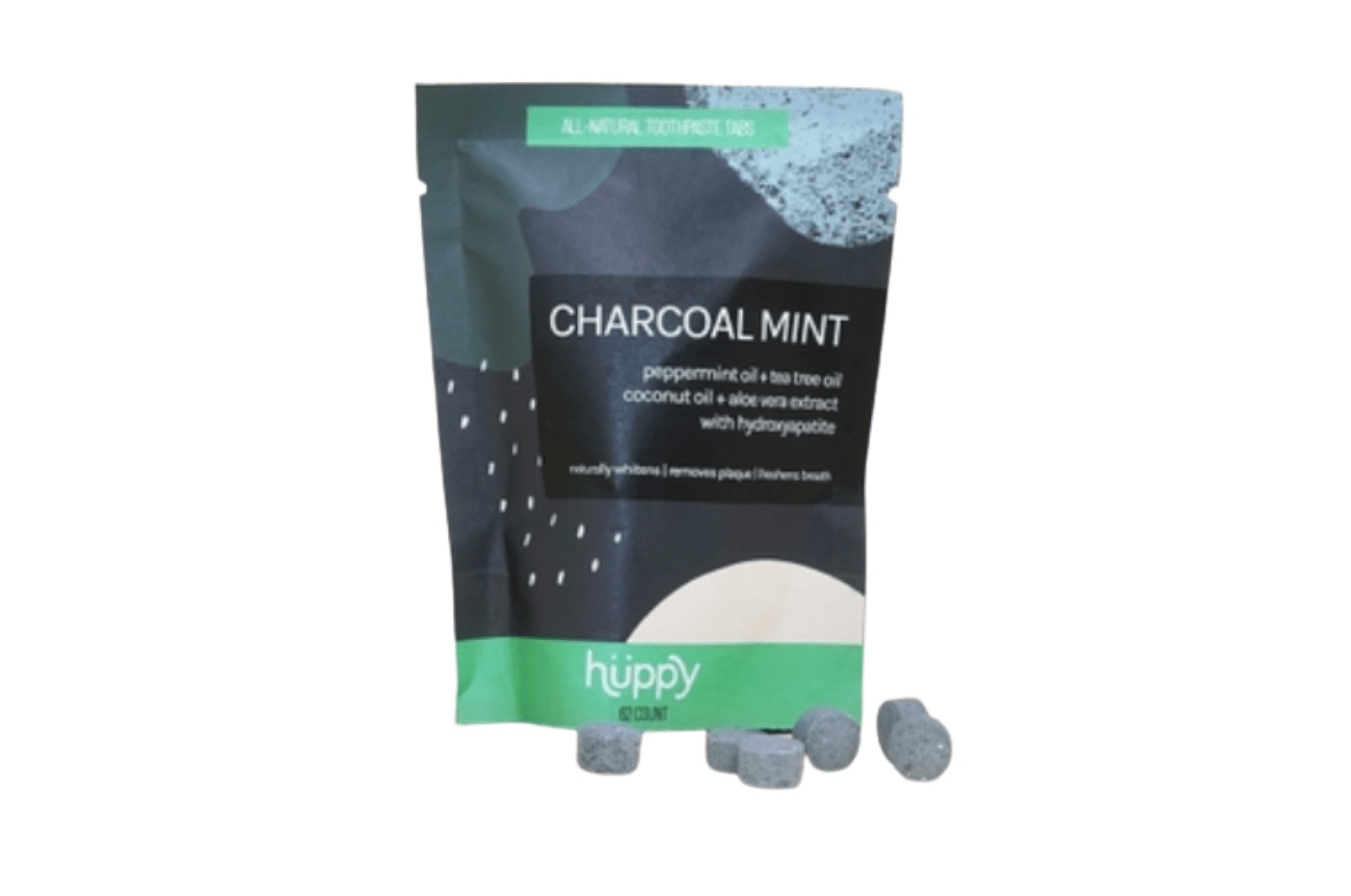 Huppy Charcoal Mint Toothpaste Tablets - Refill